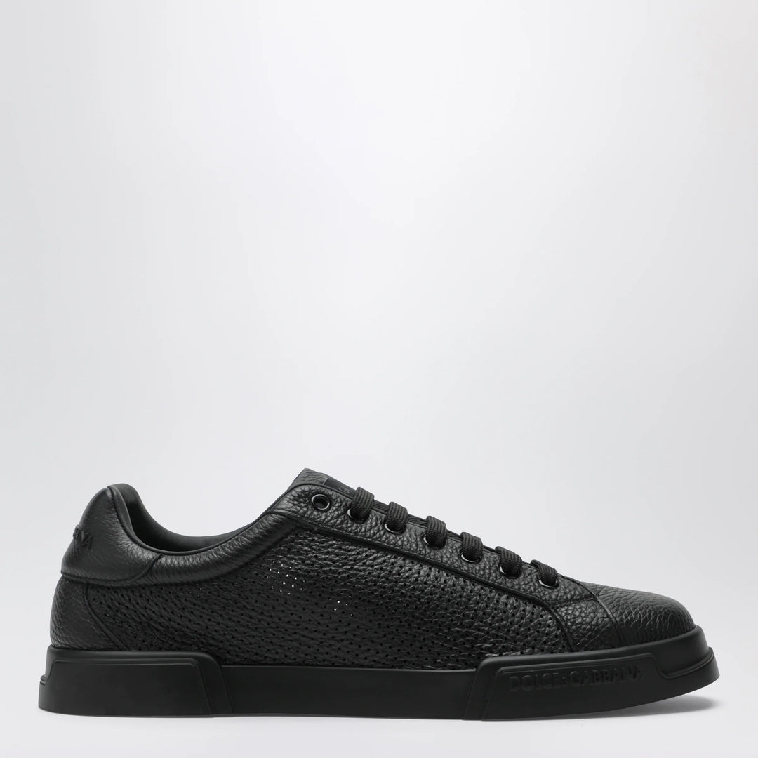 Dolce&amp;Gabbana - Portofino Light Strobel Sneakers in black leather