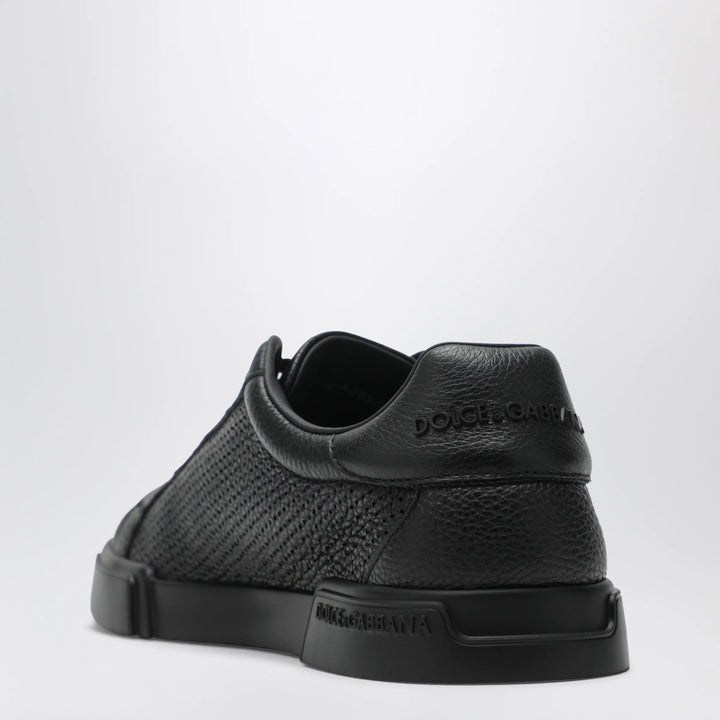 Dolce&amp;Gabbana - Portofino Light Strobel Sneakers in black leather