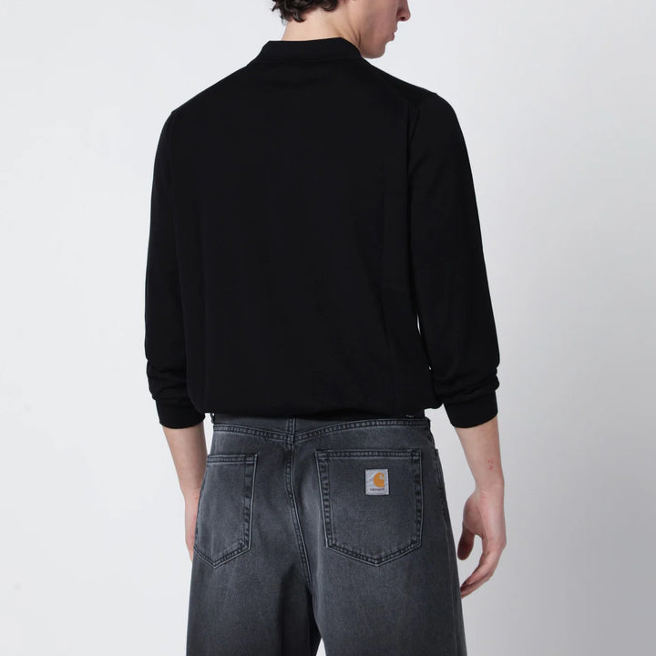 Drumohr - Black cotton polo
