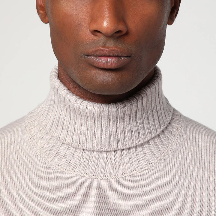 Drumohr - Greige wool turtleneck
