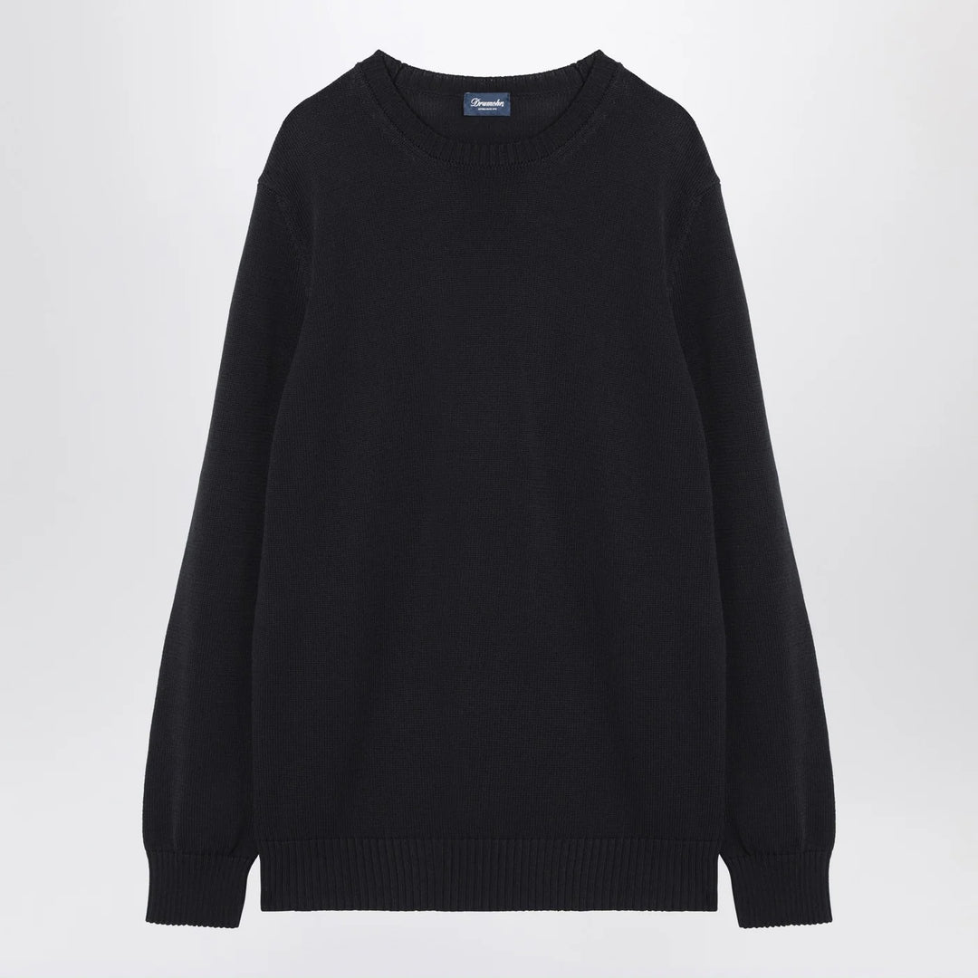 Drumohr - Navy blue cotton sweater
