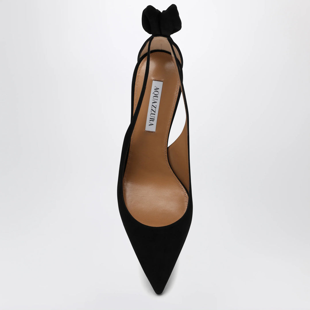 Aquazzura - Black suede Deneuve pumps