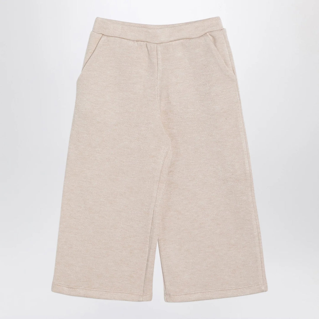Douuod - Beige viscose blend trousers