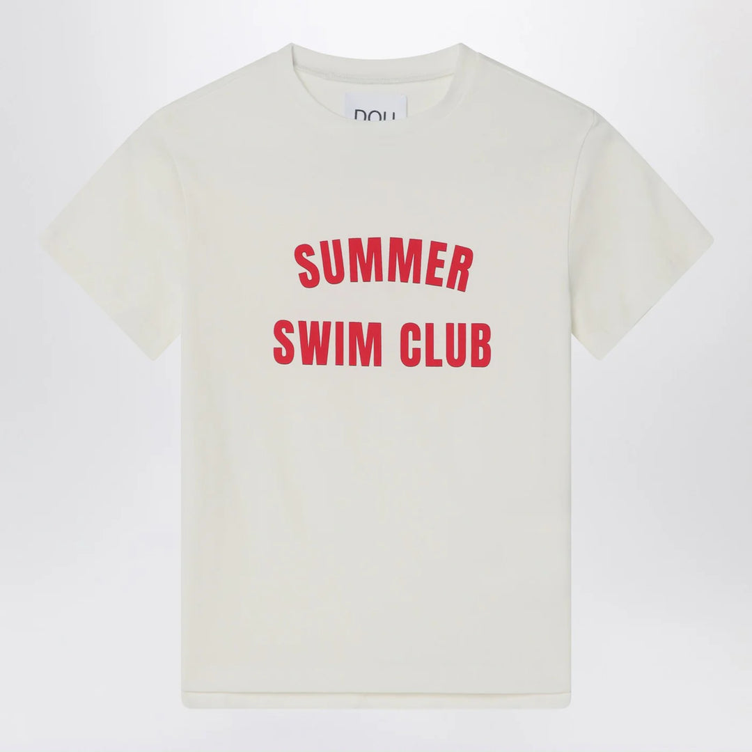 Douuod - Ivory t-shirt Summer Swim Club