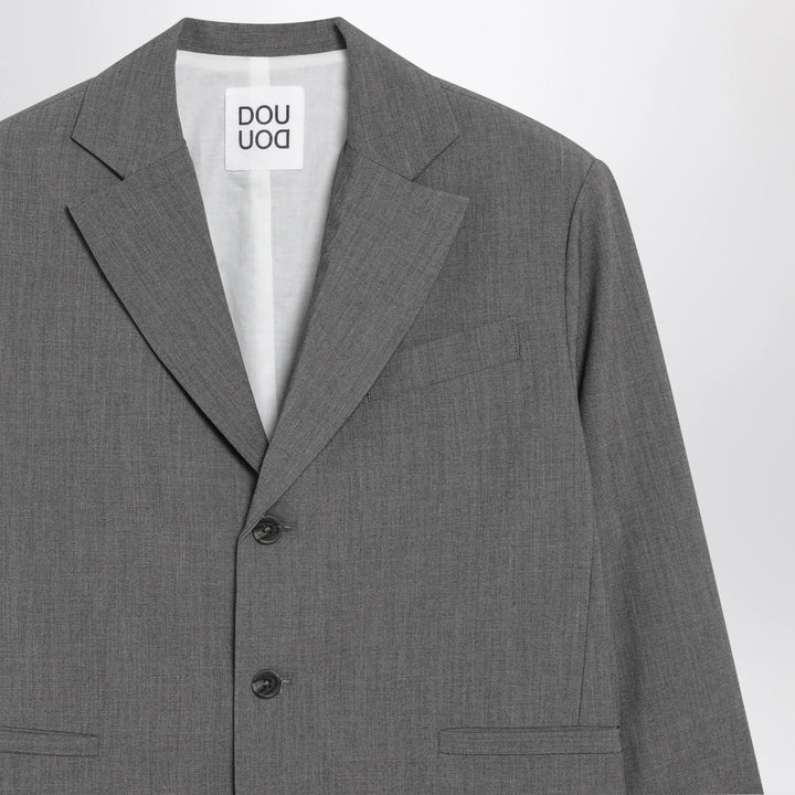 Douuod - Grey single-breasted jacket