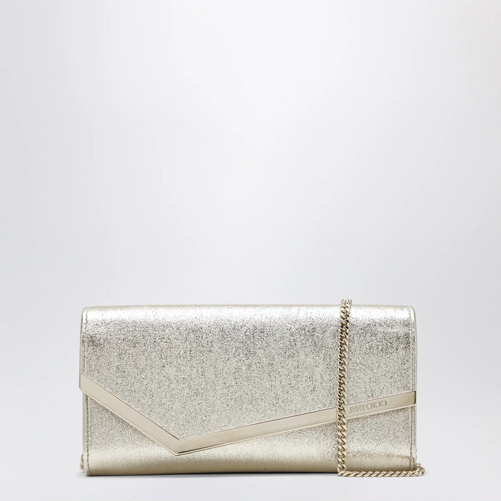 Jimmy Choo - Emmie Brilliance fabric clutch in platinum ice
