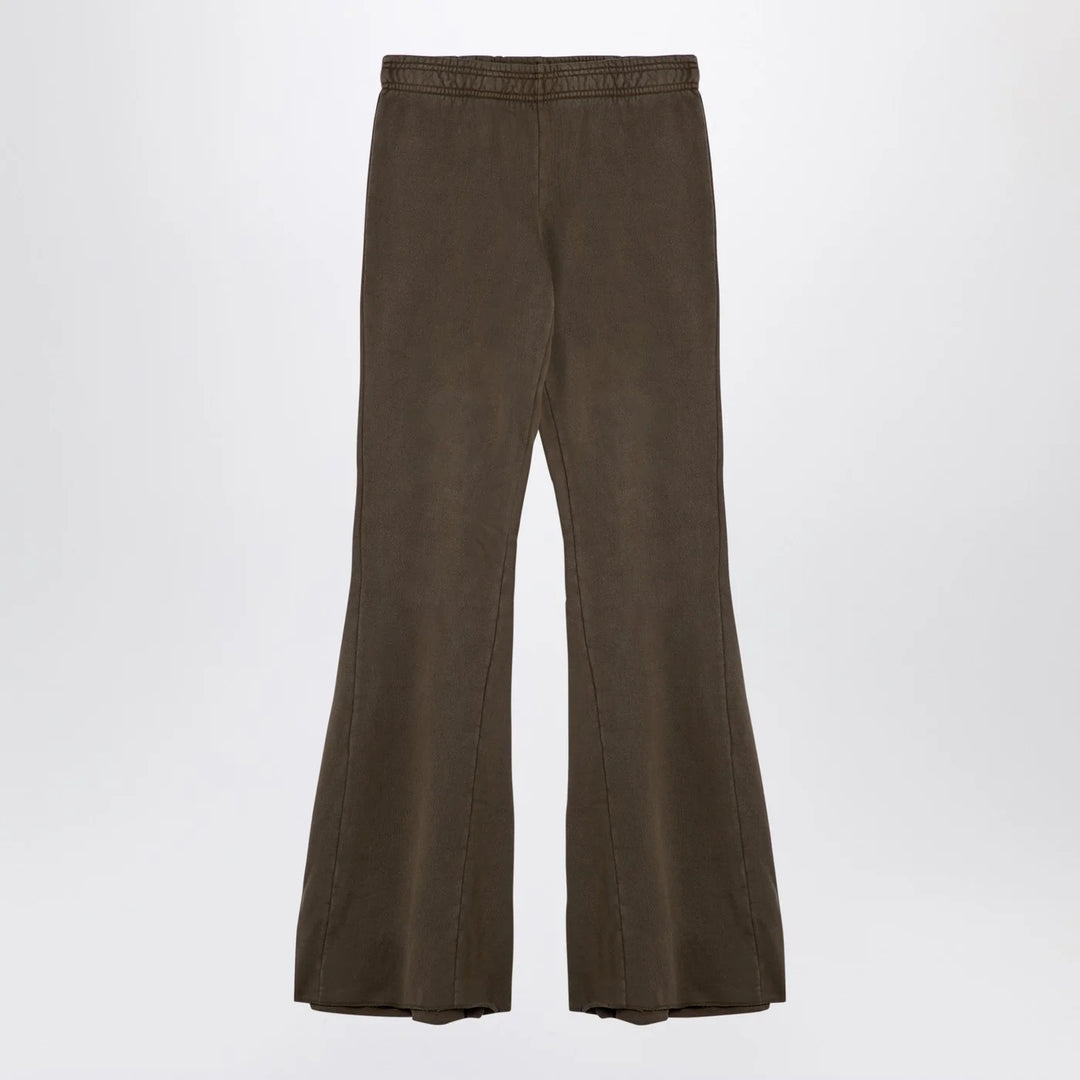 Entire Studios - Organic cotton military green flared trousers