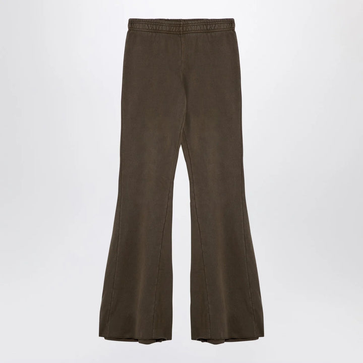 Entire Studios - Organic cotton military green flared trousers