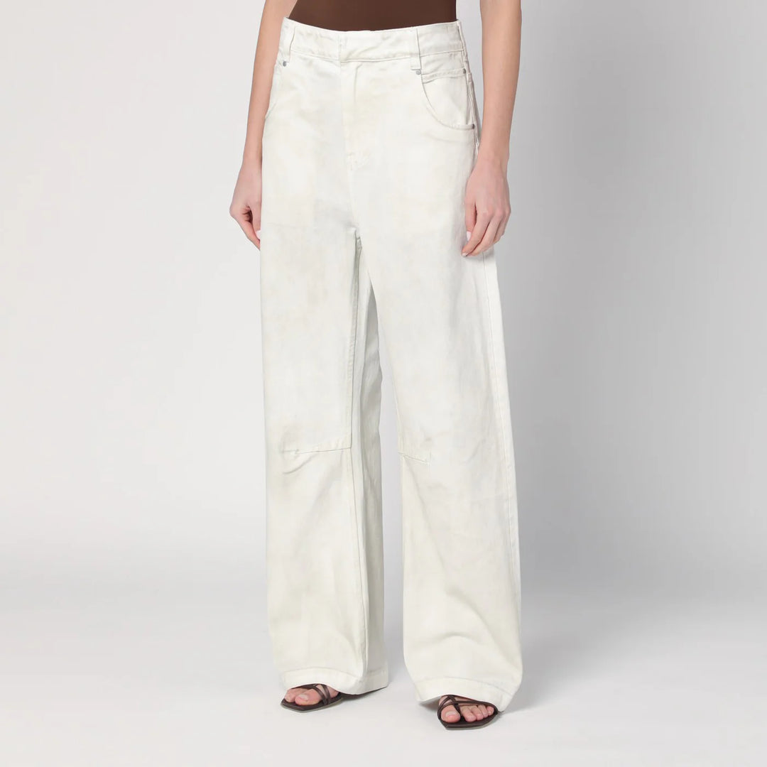 Entire Studios - Ivory denim trousers