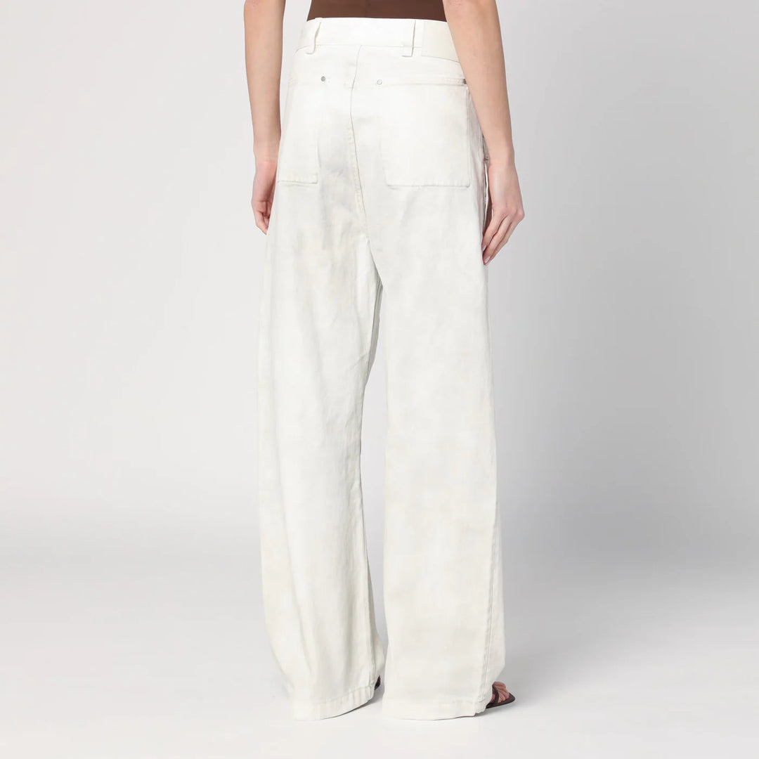 Entire Studios - Ivory denim trousers