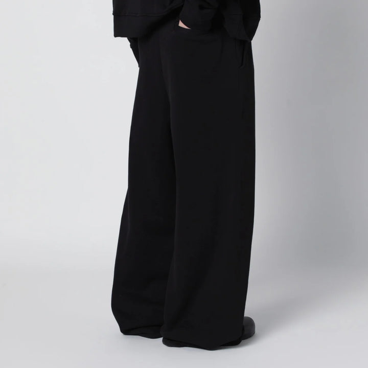 Entire Studios - Black wide-leg cotton jogging trousers