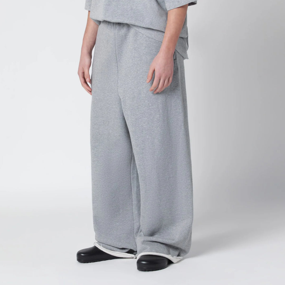 Entire Studios - Black wide-leg cotton jogging trousers