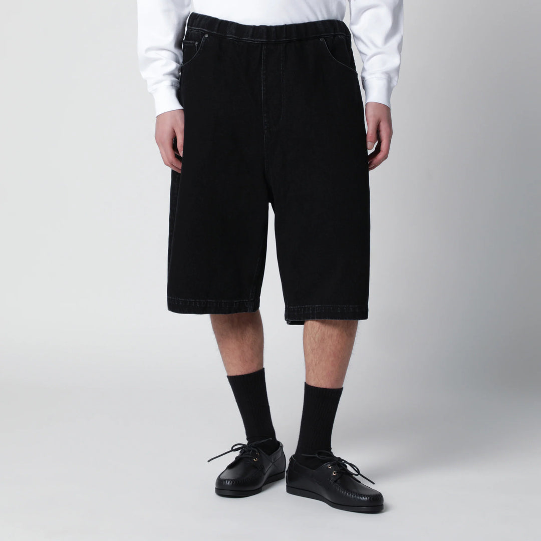 Entire Studios - Baggy bermuda shorts in black denim