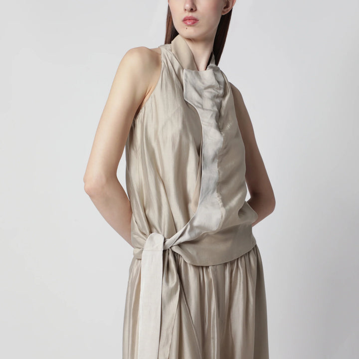 Entire Studios - Flowing champagne-colored top