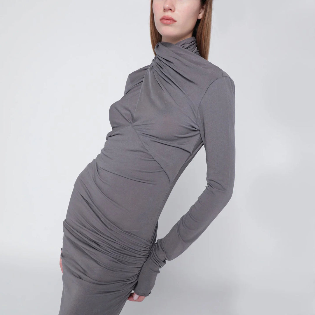 Entire Studios - Long grey draped dress