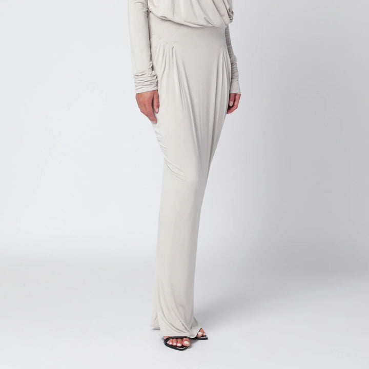 Entire Studios - Ivory draped long skirt
