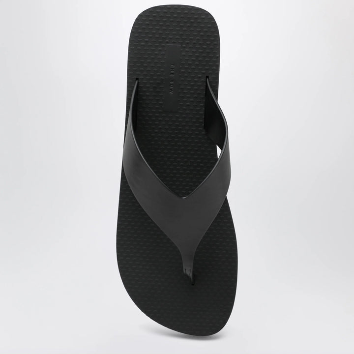 The Row - Dune Ginza classic leather sandal black