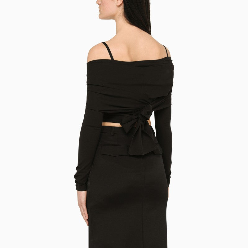 Dolce & Gabbana Dolce&Gabbana Black top with boat neckline