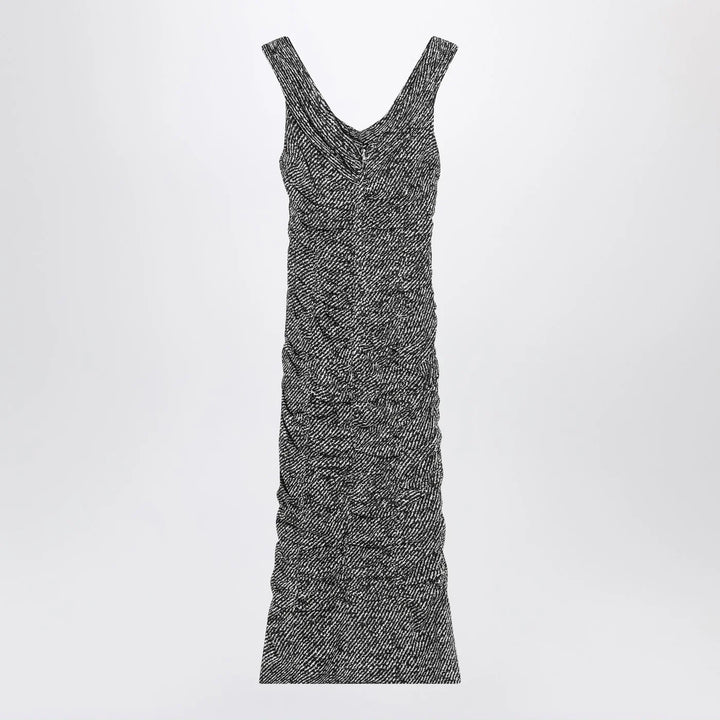 Dolce&amp;Gabbana - Diagonal print dress in silk blend