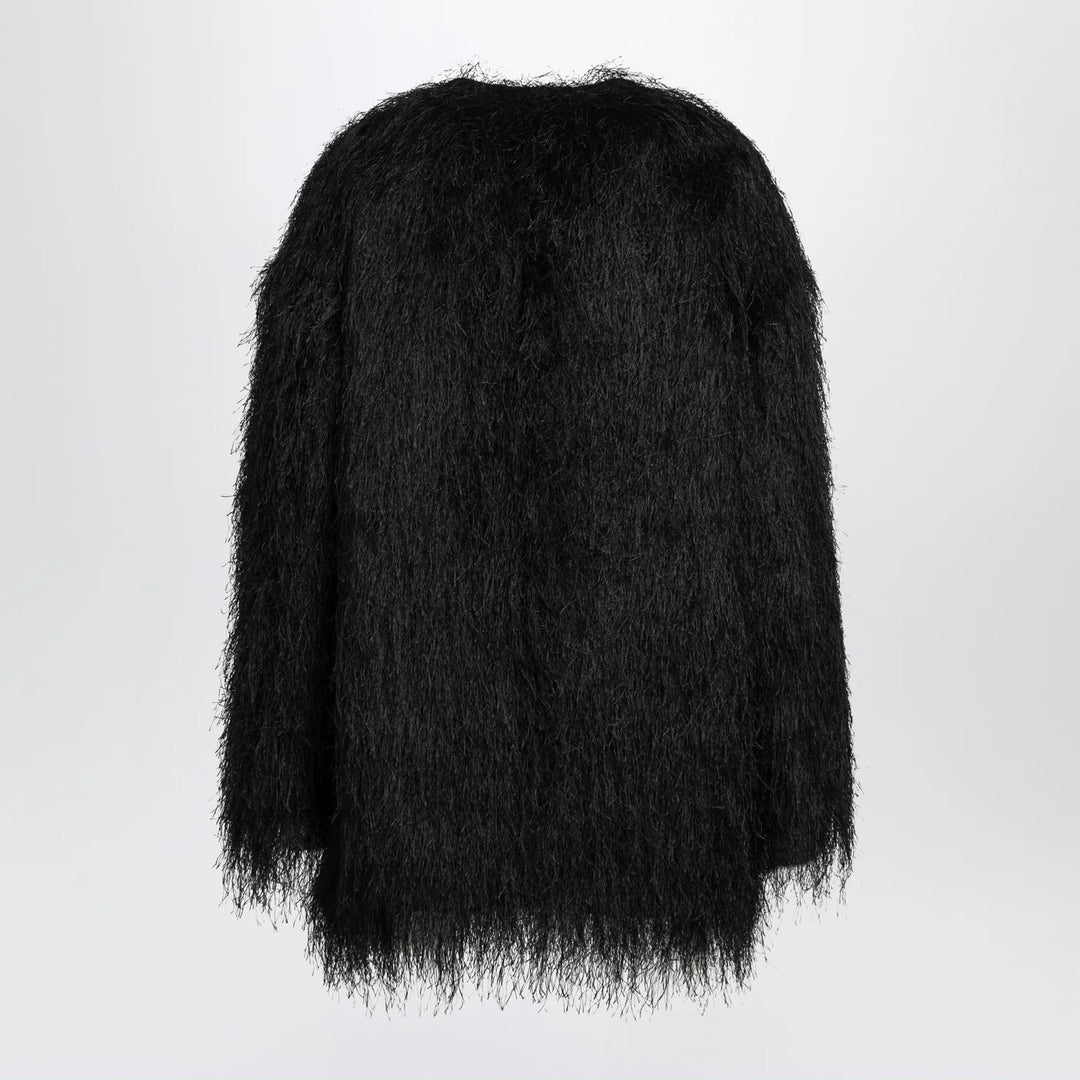 LouLou De Saison - Black Filipo coat with fringes