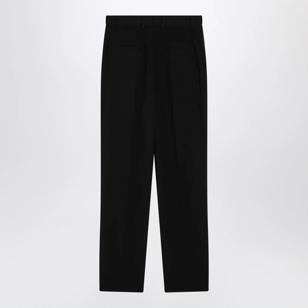 Dolce&amp;Gabbana - Black wool canvas trousers