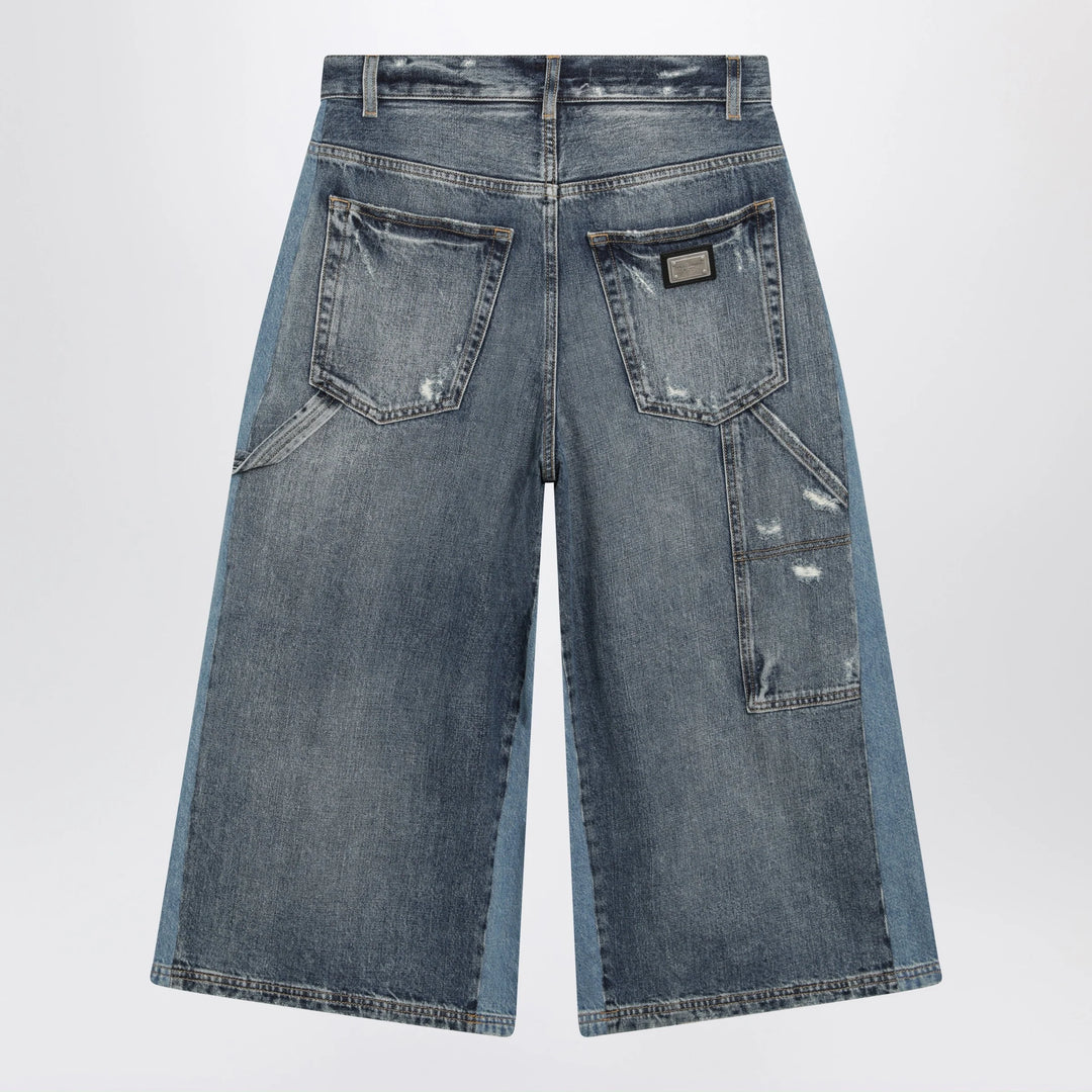Dolce&amp;Gabbana - Multicolour denim bermuda shorts