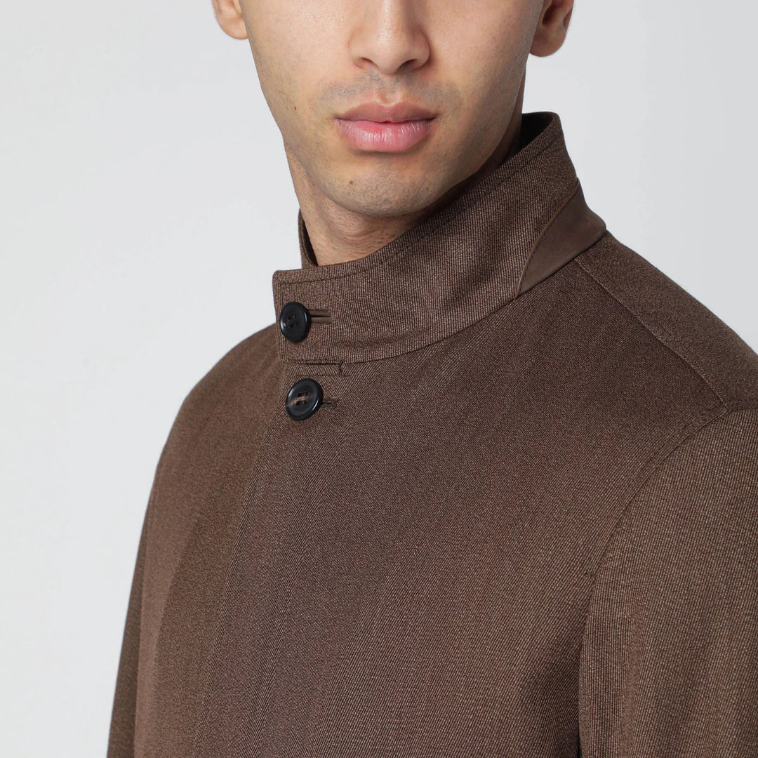 ZEGNA - Brown wool jacket