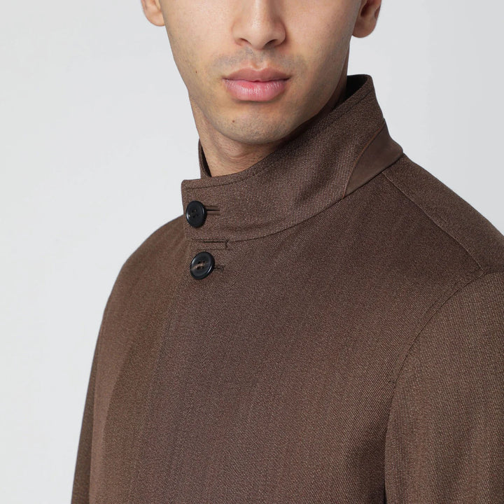 ZEGNA - Brown wool jacket