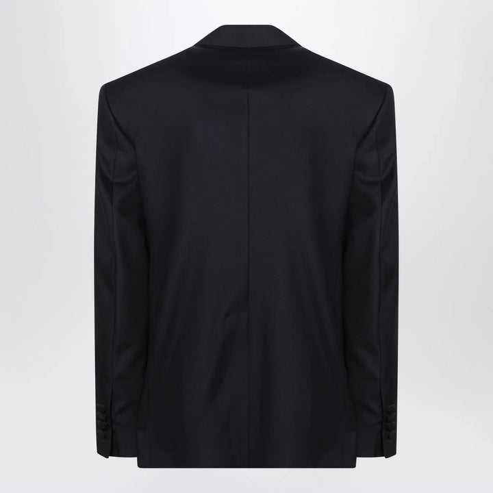 Dolce&amp;Gabbana - Dark navy wool single-breasted jacket