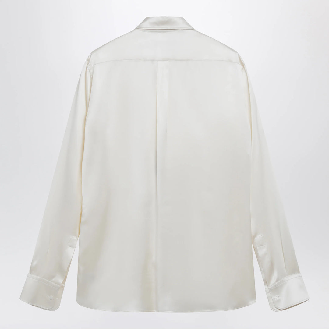 Dolce&amp;Gabbana - Martini silk satin shirt in white