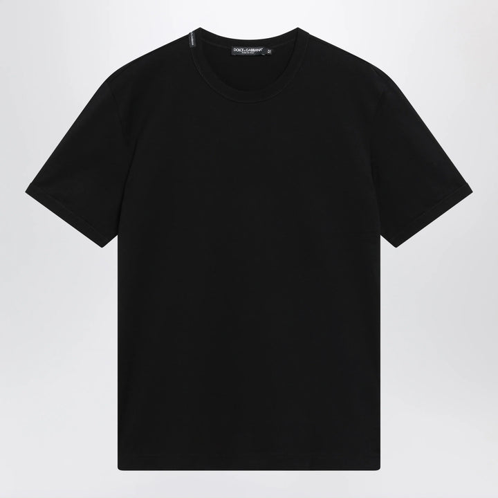 Dolce&amp;Gabbana - Black cotton jersey T-shirt