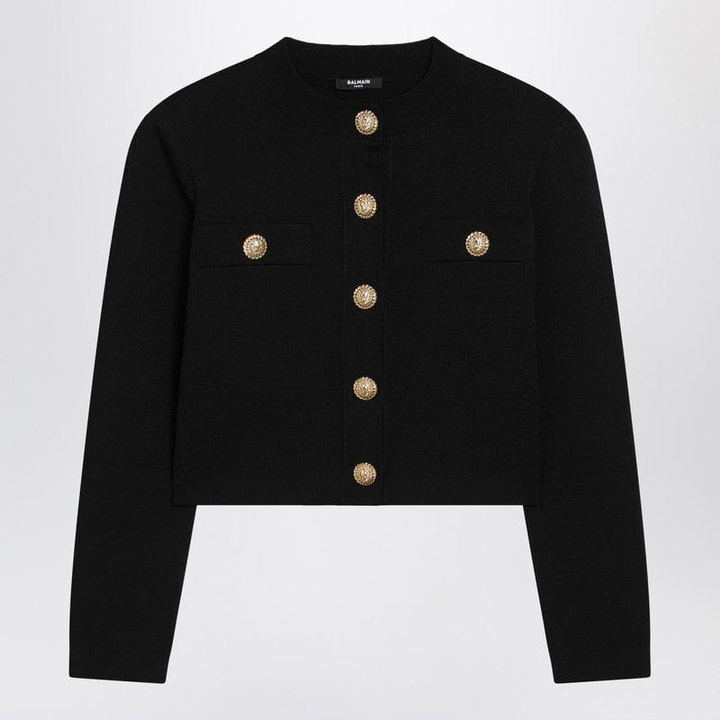 Shirts & Tops Balmain - Black tweed cardigan - 42 FR Brand