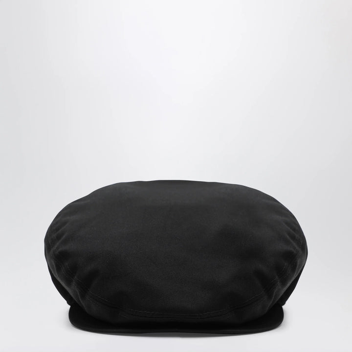 Dolce&amp;Gabbana - Black cotton gabardine flat cap