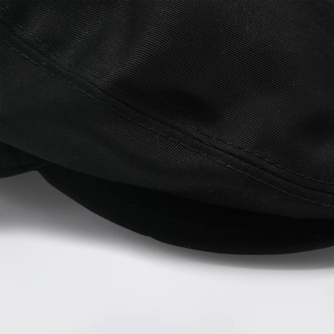 Dolce&amp;Gabbana - Black cotton gabardine flat cap