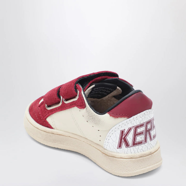Golden Goose - Ball Star Sneakers in white/red