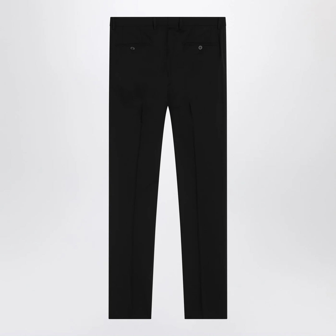 Dolce&amp;Gabbana - Black single-breasted virgin wool suit