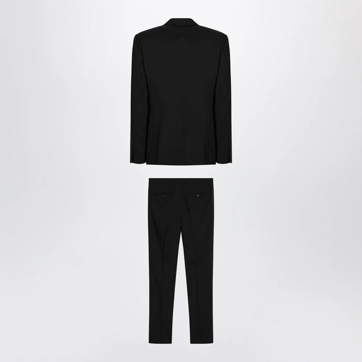 Dolce&amp;Gabbana - Black single-breasted virgin wool suit