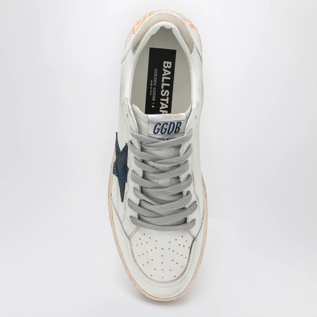 Golden Goose - Ball Star Sneakers in white/blue/ice
