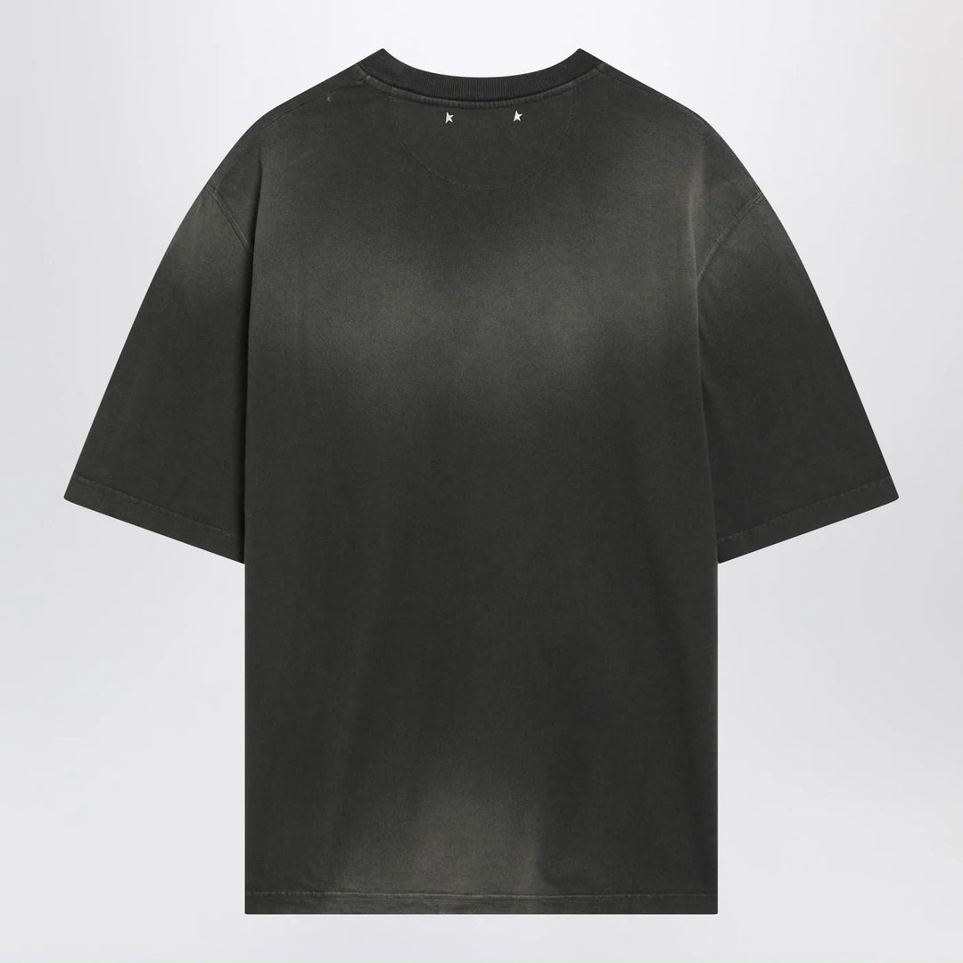 Golden Goose - Black vintage-effect Star T-shirt