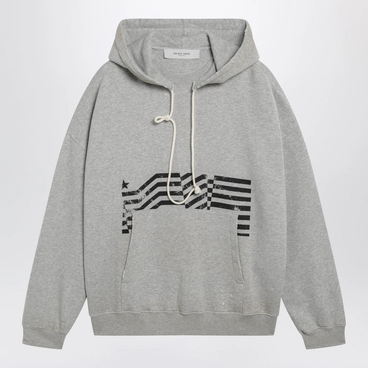 Golden Goose - Journey sweatshirt with vintage-effect print in grey