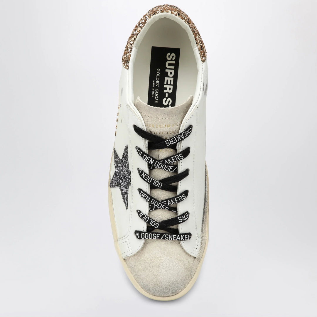 Golden Goose - White/silver/gold Super-Star Sneakers