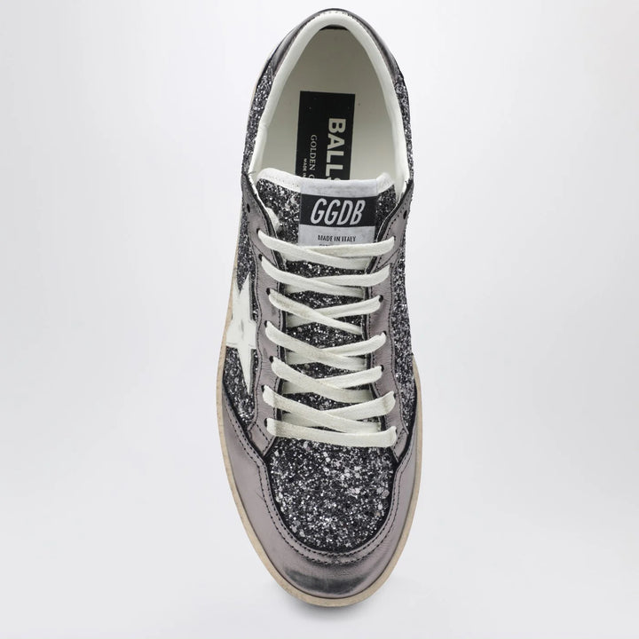 Golden Goose - Ballstar silver glitter Sneakers