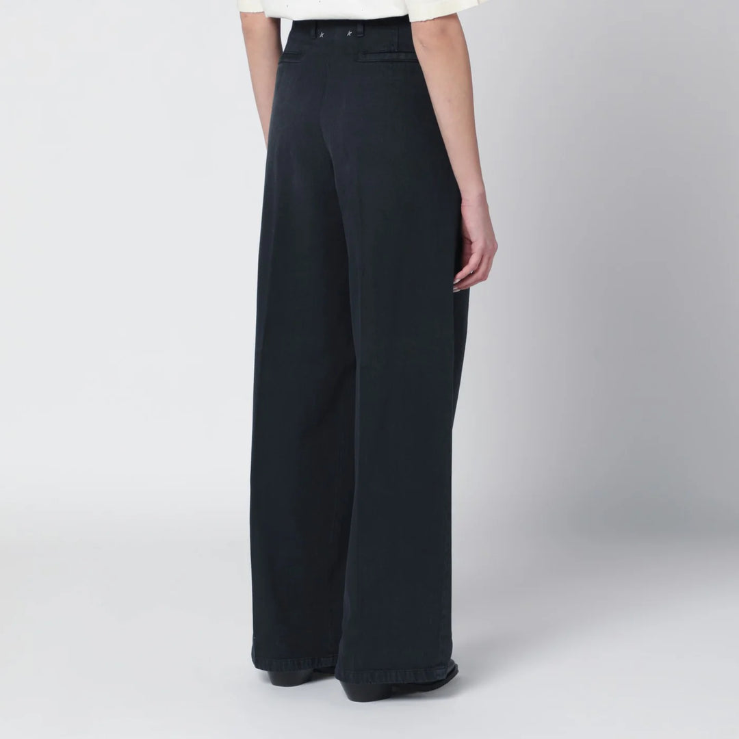Golden Goose - Black wide-leg cotton trousers
