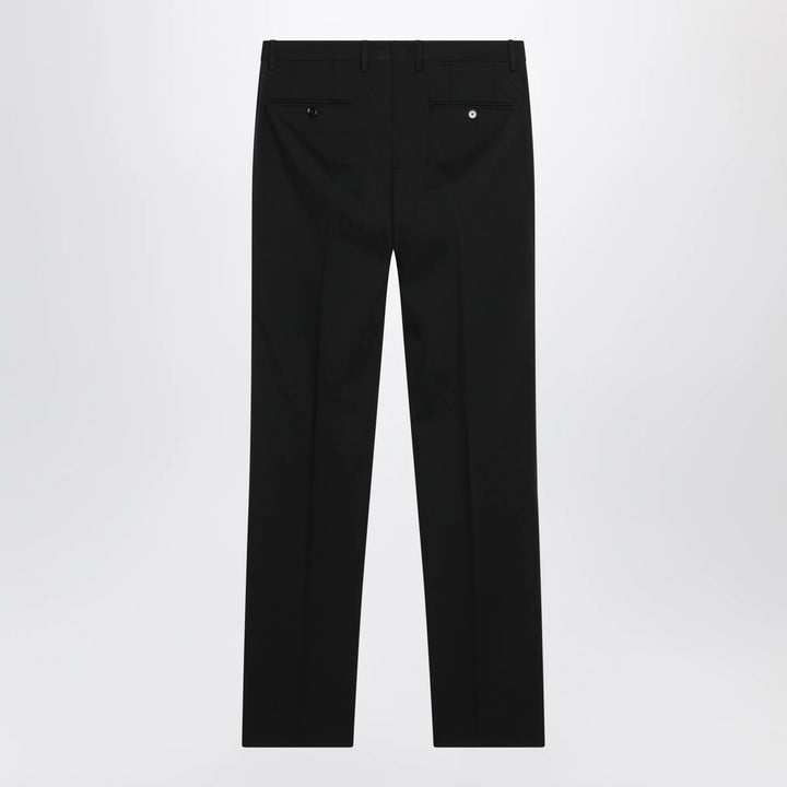 Dolce&amp;Gabbana - Tailored stretch wool trousers in black