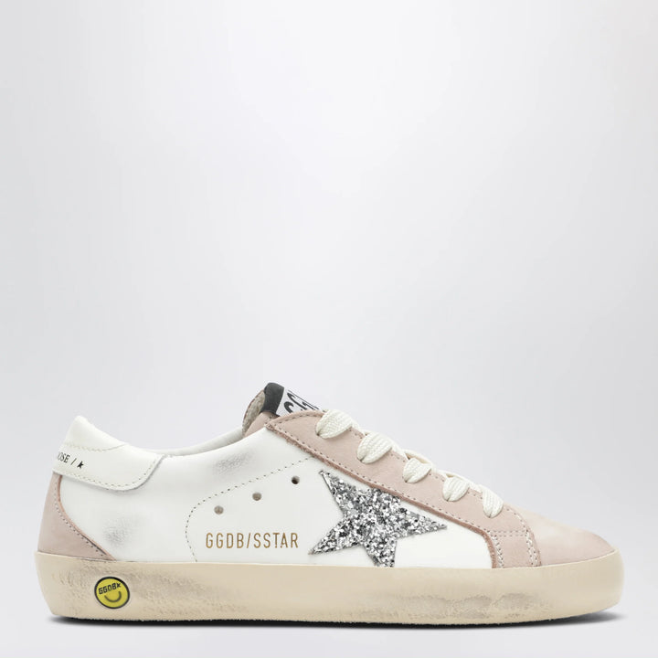 Golden Goose - Super-Star sneakers in white/pink/silver