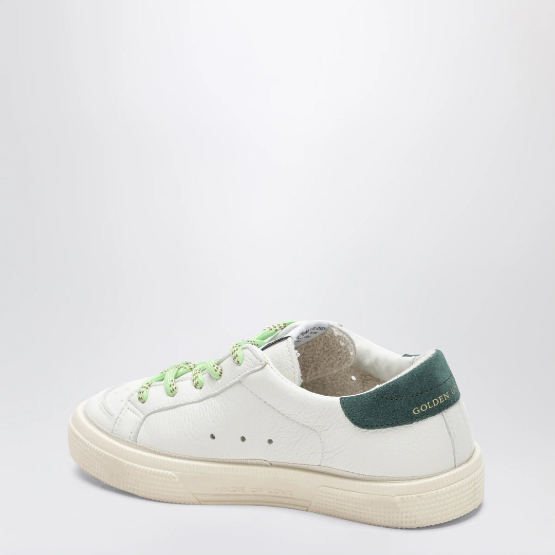 Golden Goose - May sneakers in white/black/green leather