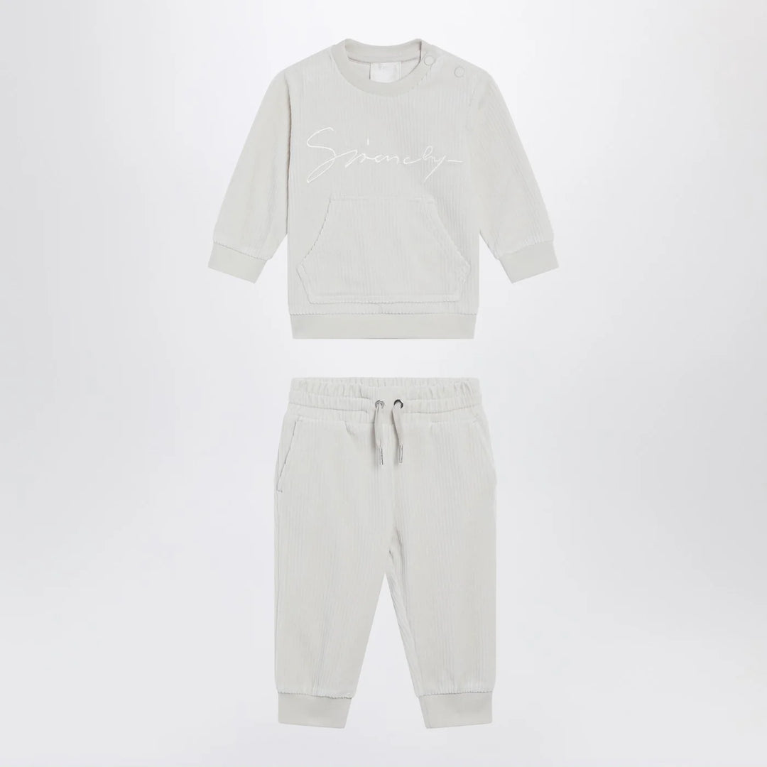 Givenchy - White velvet two-piece outfit