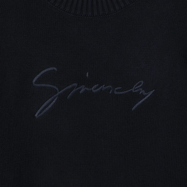 Givenchy - Blue cotton and cashmere sweater