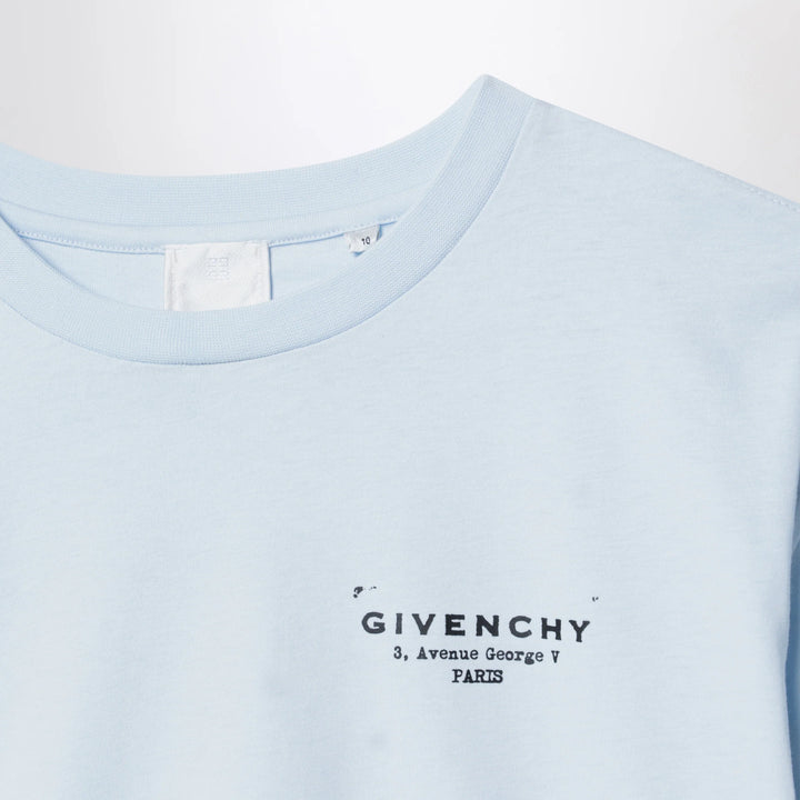 Givenchy - Light blue T-shirt with logo print