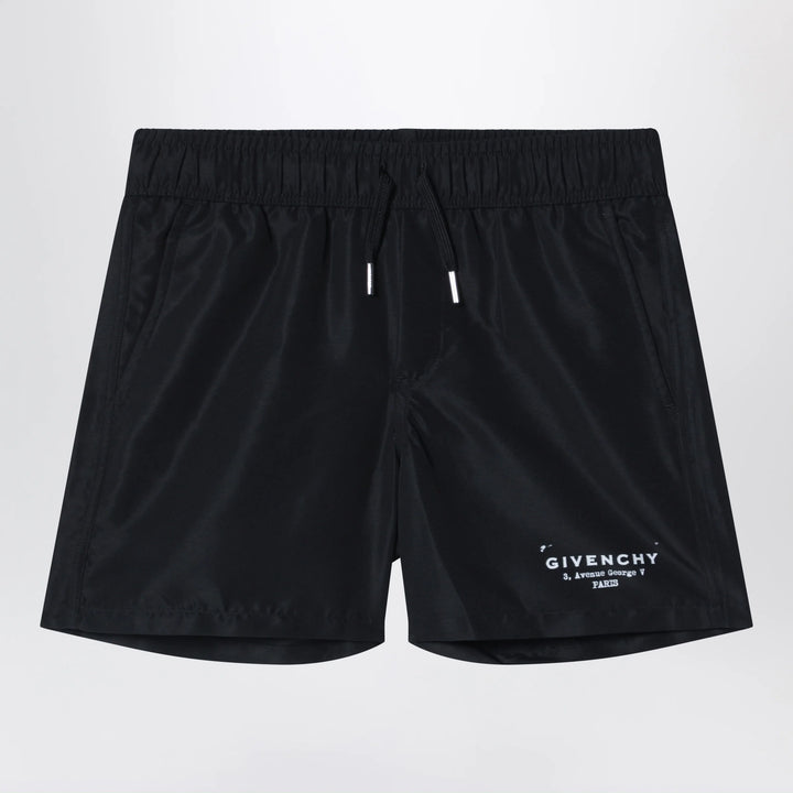 Givenchy - Black swim shorts with logo